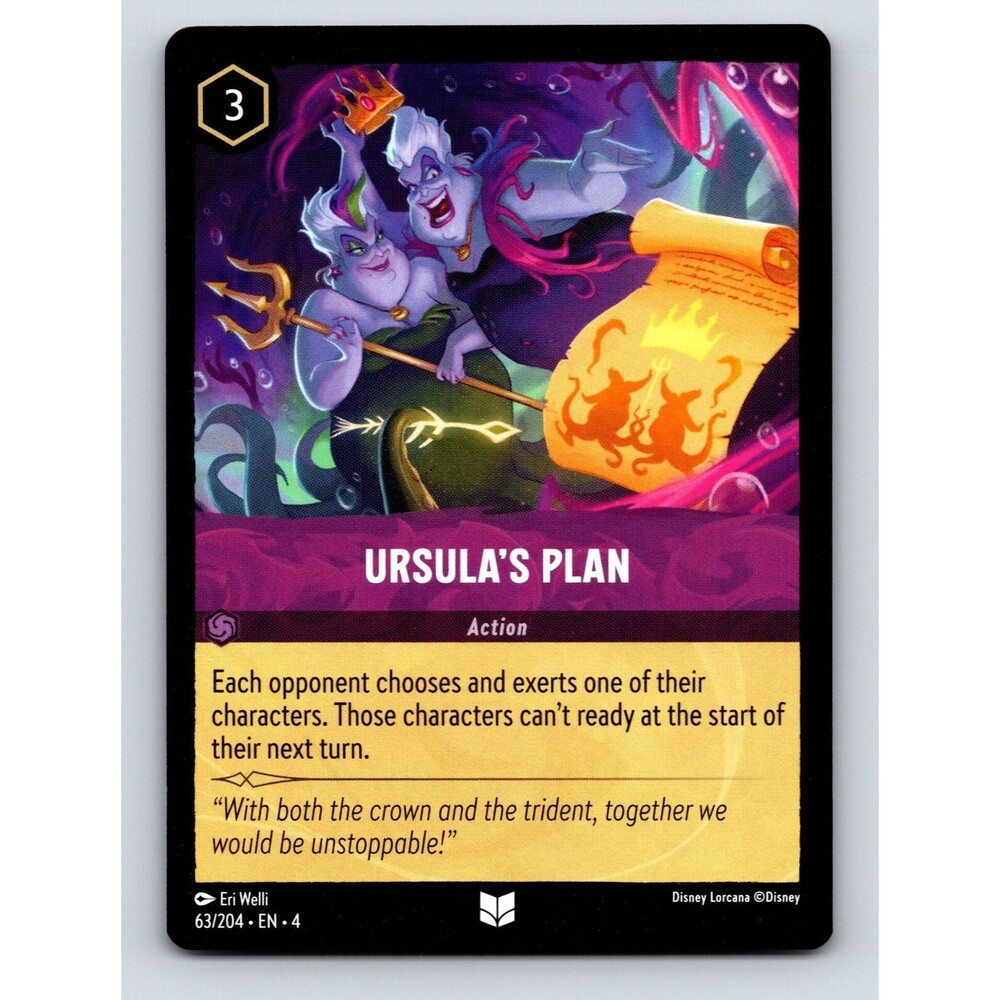 Ursulas Plan Action Dark Magical Plot Disney Lorcana Strategy Purple